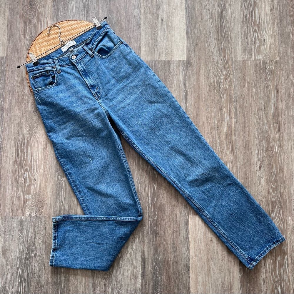 Abercrombie & Fitch curve love 90’s straight ultra high rise womens 28
